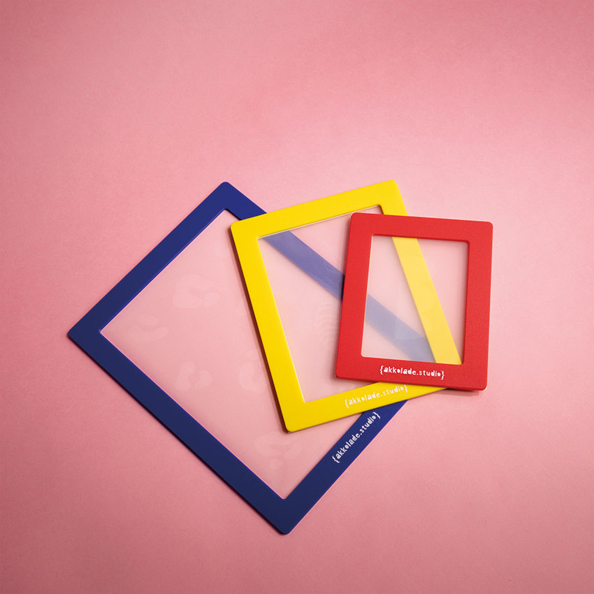 Fertige Siebe mit Motiv