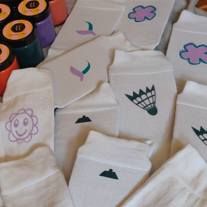 Digitale Vorlage Federball