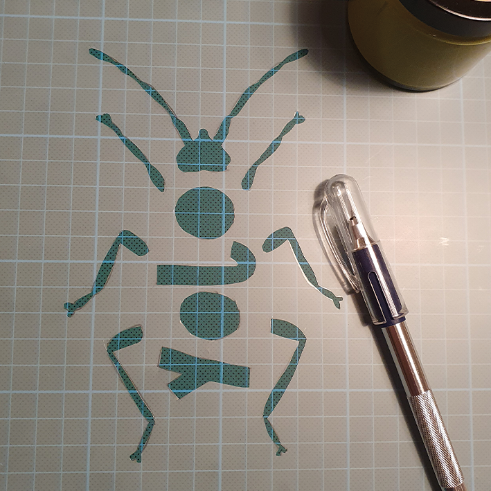 Digitale Vorlage Feuerwanzen