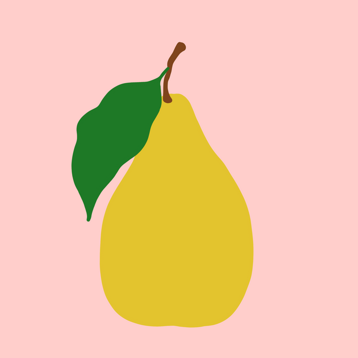 Digitale Vorlage Birne