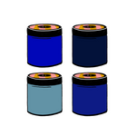 Blautöne Set