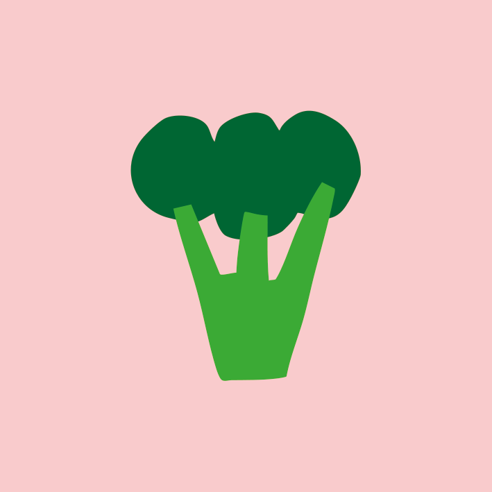 Digitale Vorlage Brokkoli