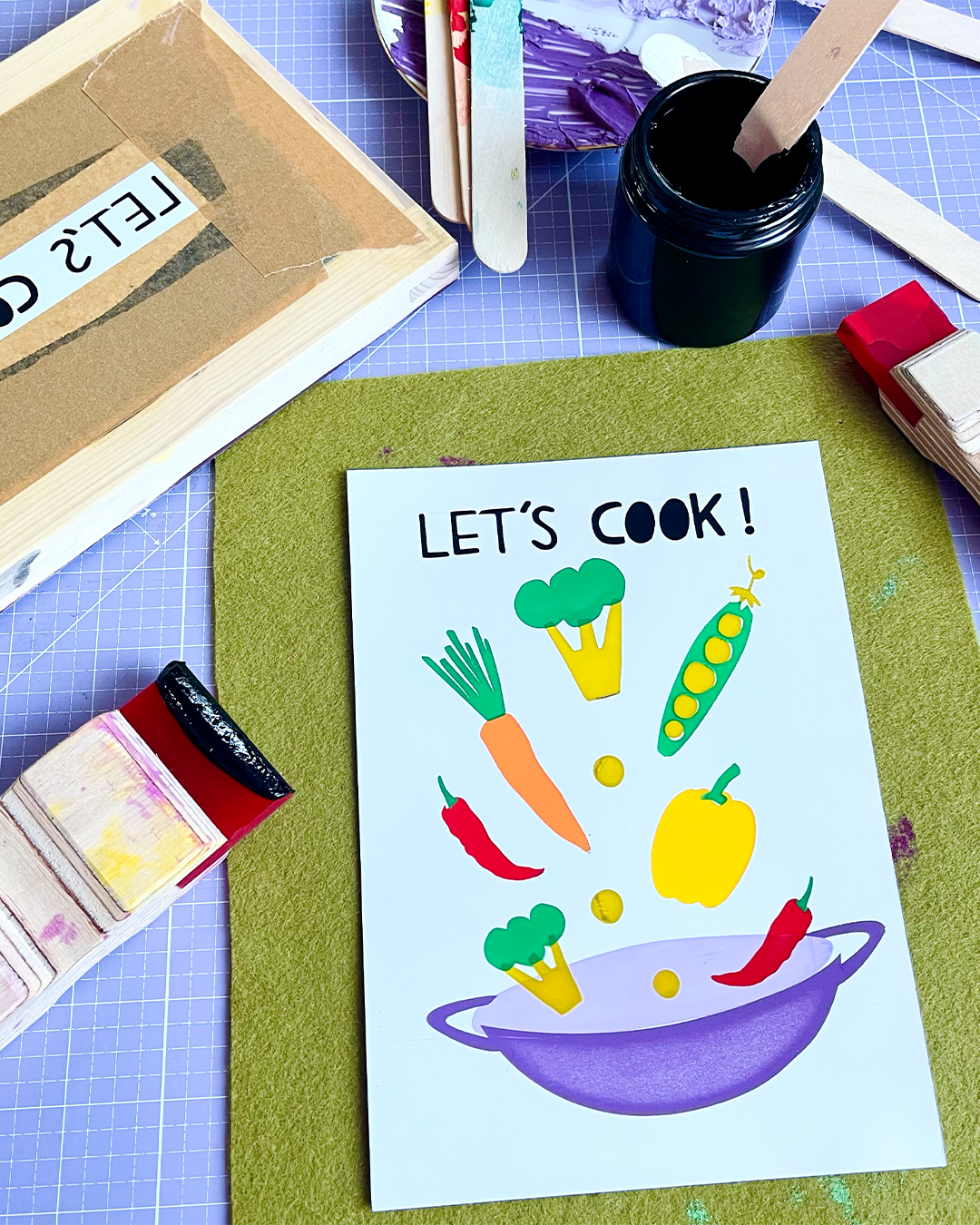 Digitale Vorlage Erbse