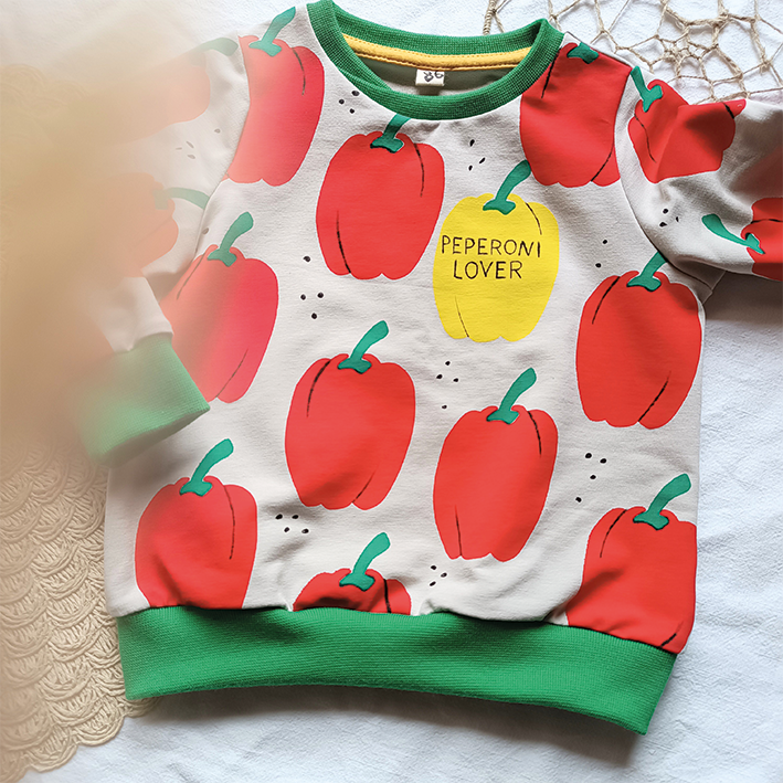 Digitale Vorlage Paprika