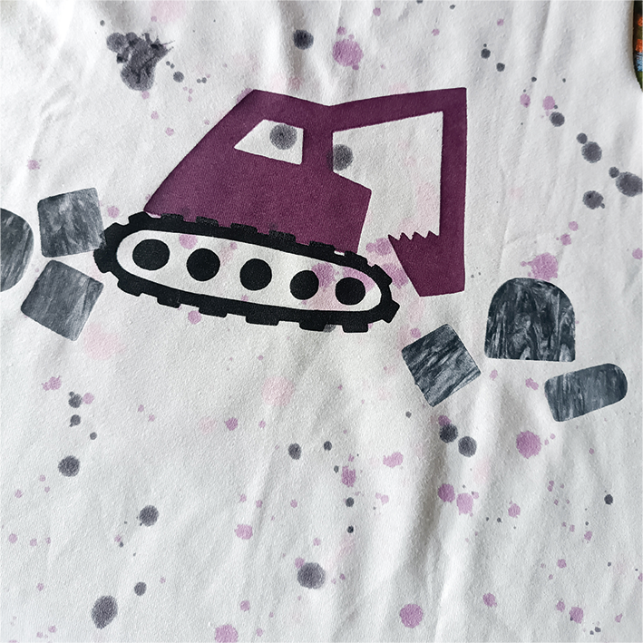 Digitale Vorlage Baustellenfahrzeuge