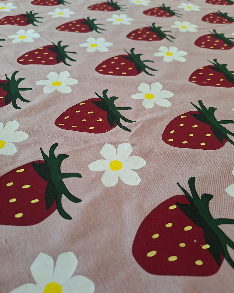 Erdbeeren - Digitale Vorlage für Siebdruck, Plotten & Applikation