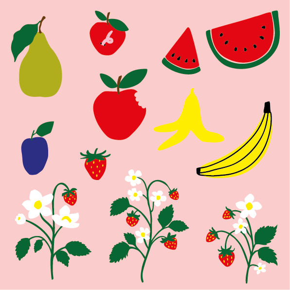 Digitale Vorlage Obst Bundle