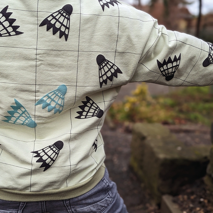 Digitale Vorlage Federball