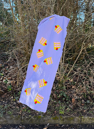 Kuchen Siebdruck Meterware 