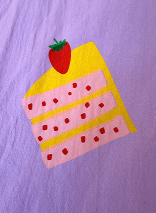 Siebdruck Kuchen Textildruck