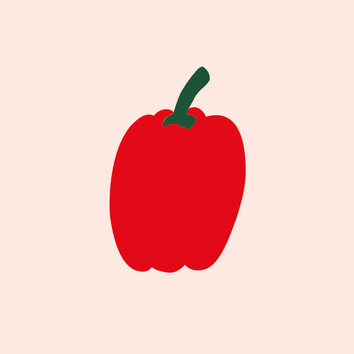 digitale Siebdruckvorlage Paprika