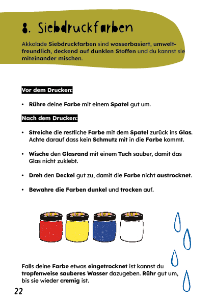 Akkolarium Kids. Ausgabe 1: Siebdruck Basiswissen (ab 8 Jahren)