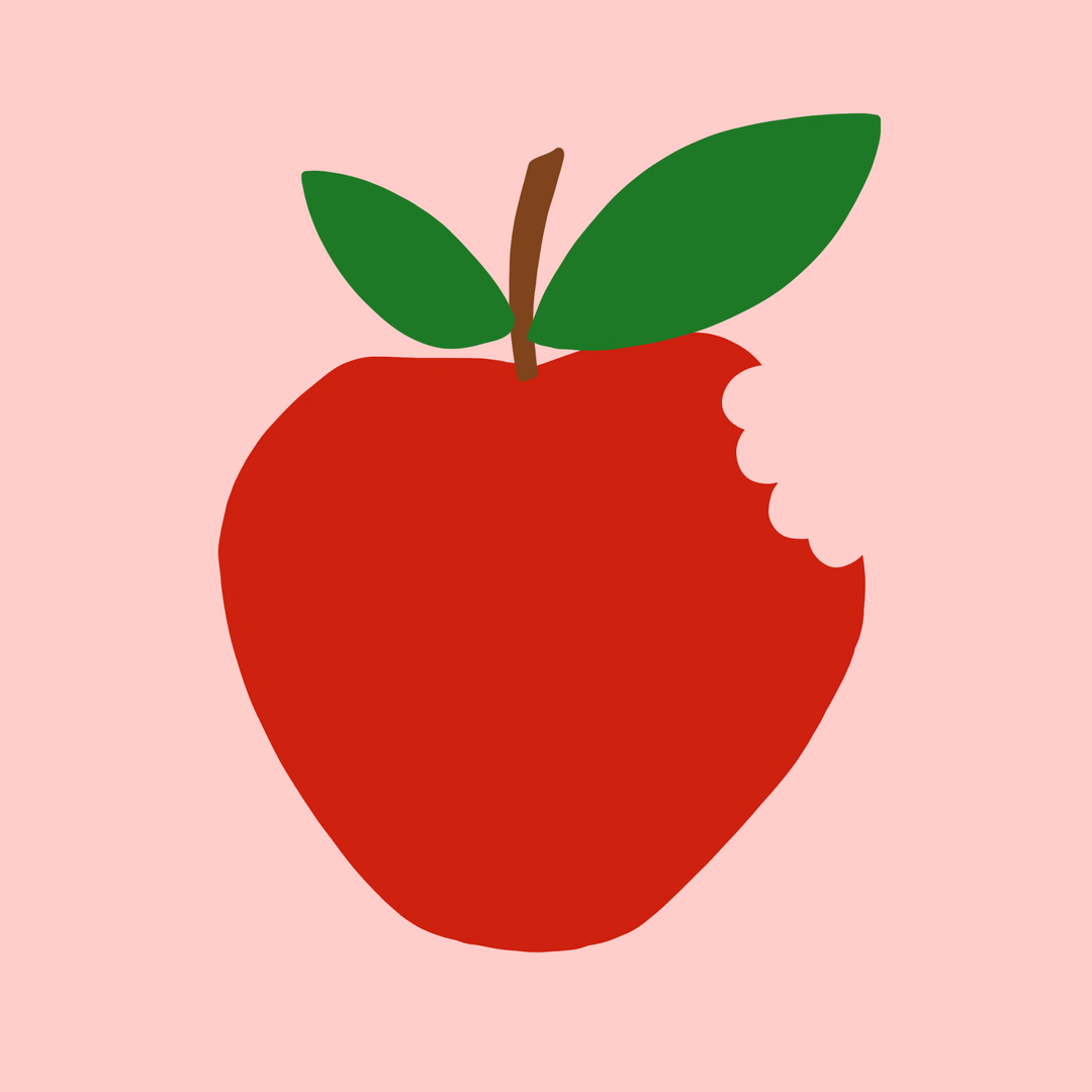 Digitale Vorlage Apfel