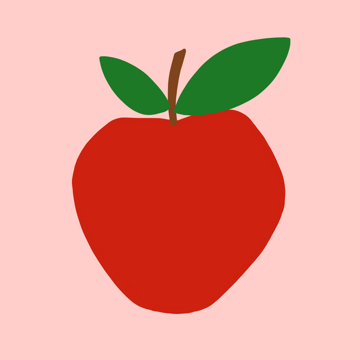 Digitale Vorlage Apfel