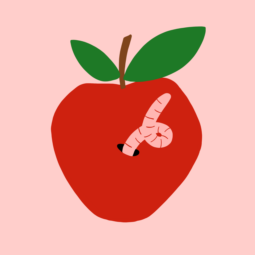 Digitale Vorlage Apfel