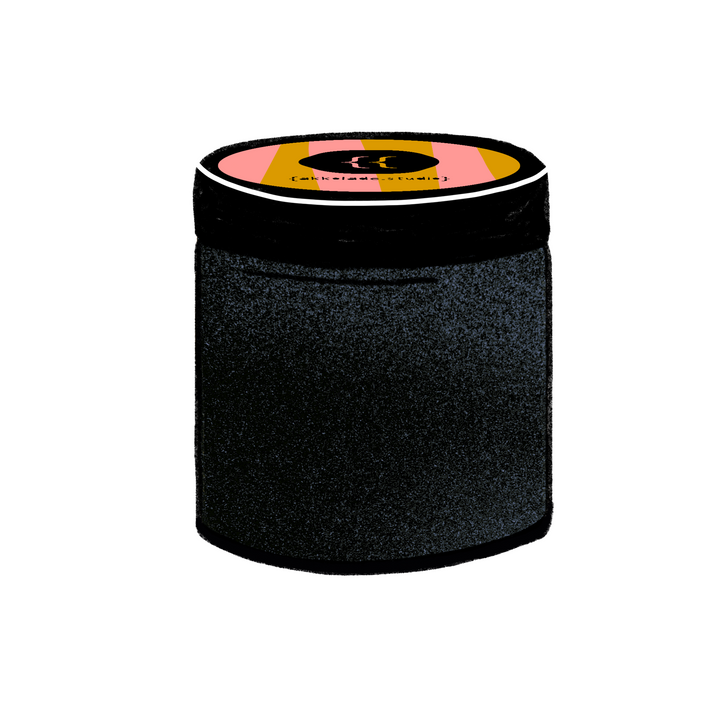 Schwarz Glitzer