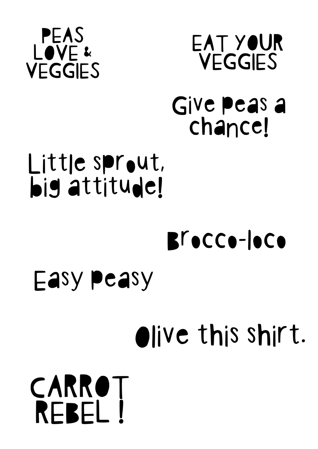 Digitale Vorlage Gemüse Bundle