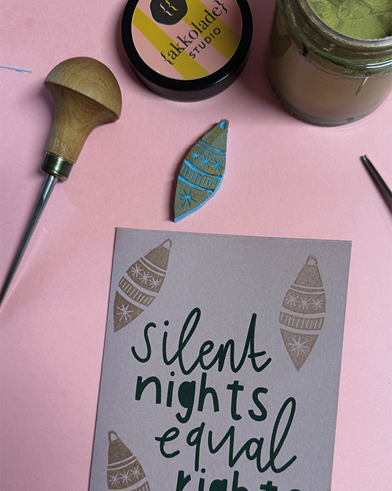 X-MAS - Digitale Vorlage für Siebdruck & Stempel