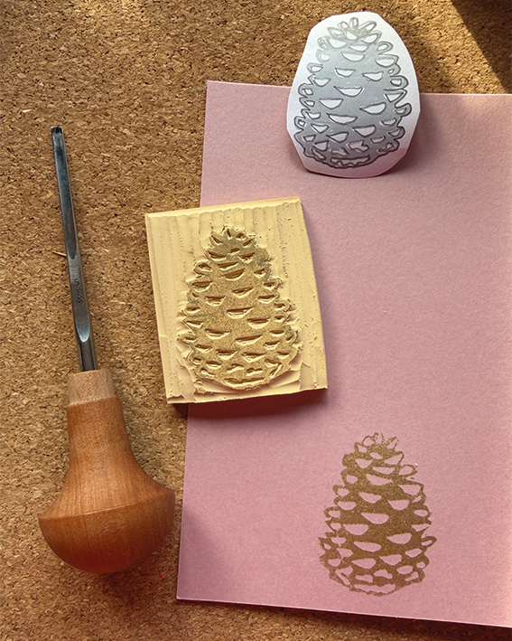 4 feministische X-MAS Sprüche und Stempelvorlage