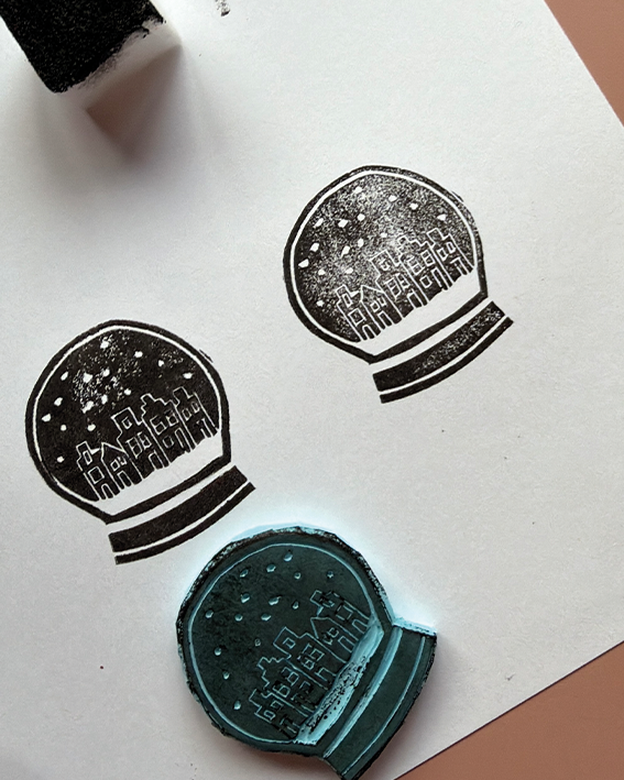 4 feministische X-MAS Sprüche und Stempelvorlage