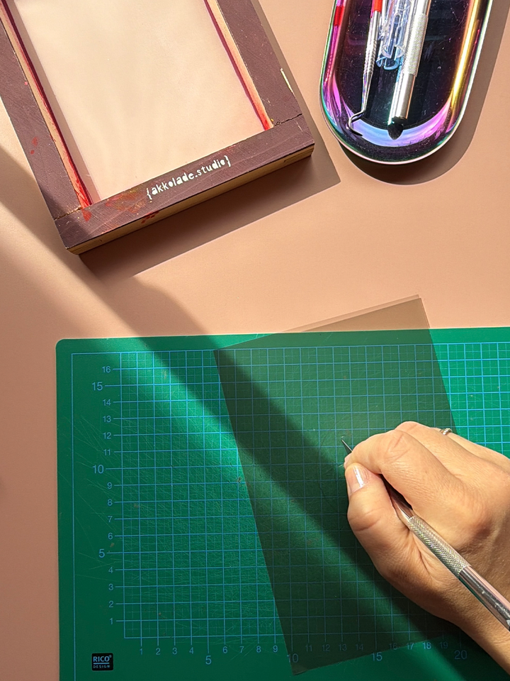 Transparente Vinylfolie für Siebdruck