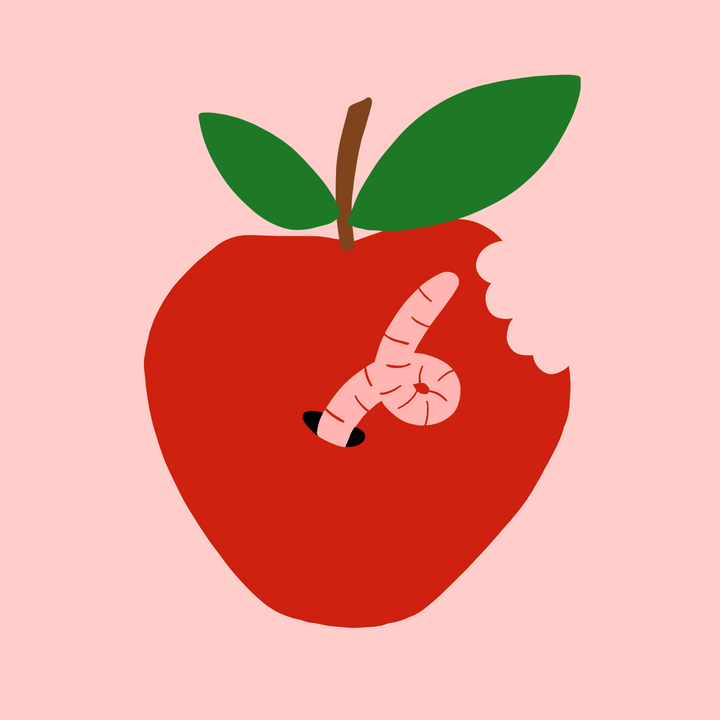 Digitale Vorlage Apfel