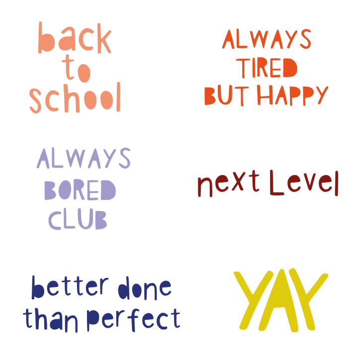 Digitale Vorlage  Back to School