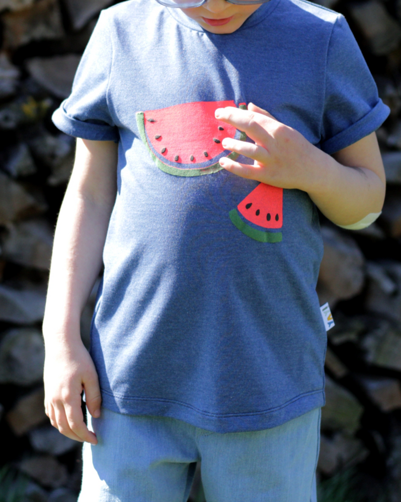 Wassermelone - Digitale Vorlage für Siebdruck, Plotten & Applikation