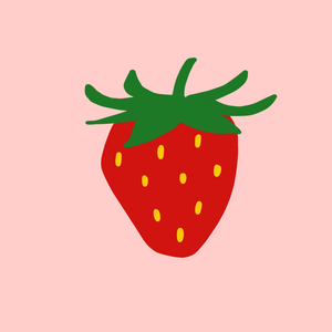 Erdbeeren - Digitale Vorlage für Siebdruck, Plotten & Applikation
