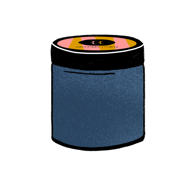 Blau Glitzer