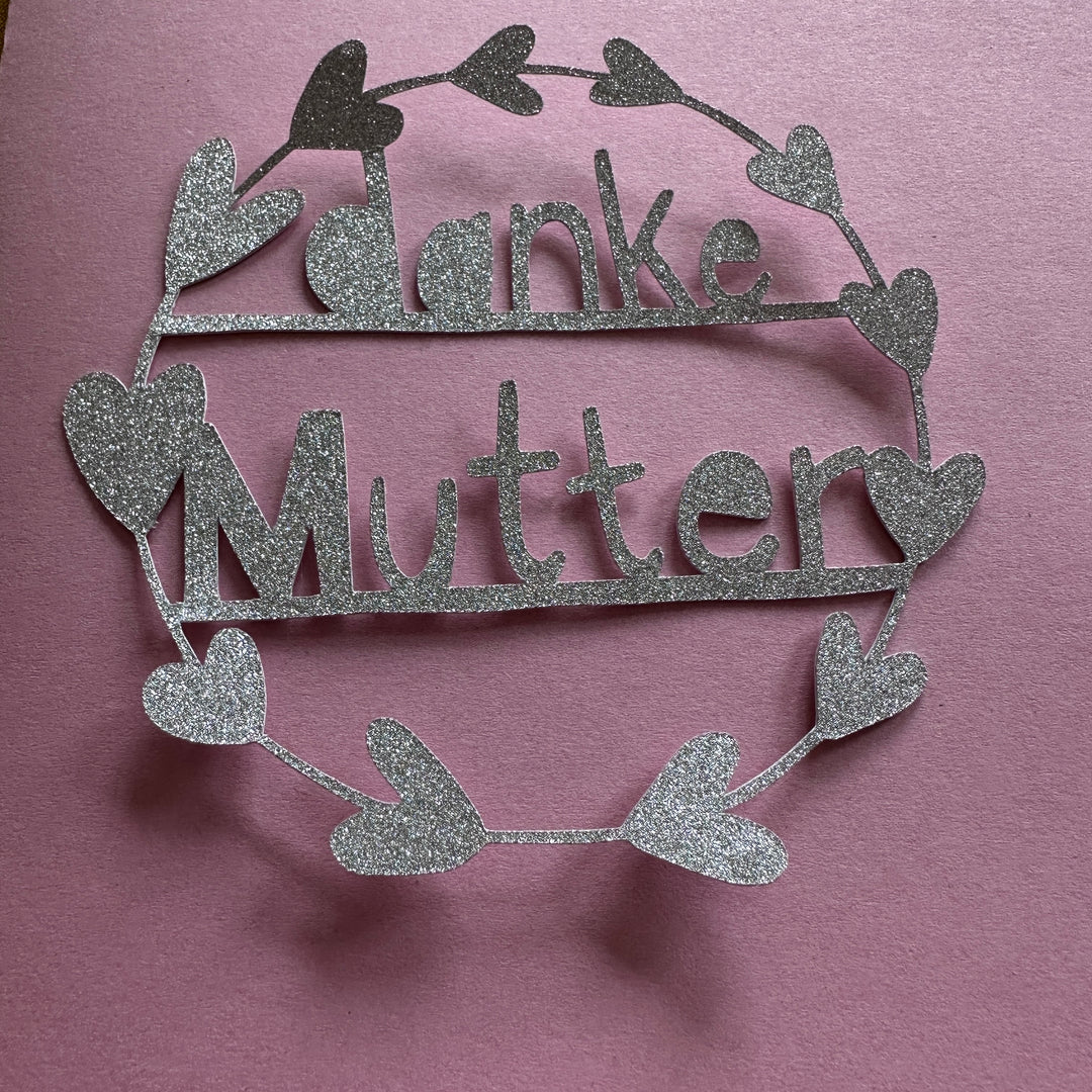 Digitale Vorlage Danke, Muttertag, Vatertag