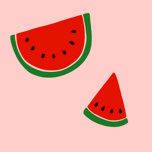 Wassermelone - Digitale Vorlage für Siebdruck, Plotten & Applikation
