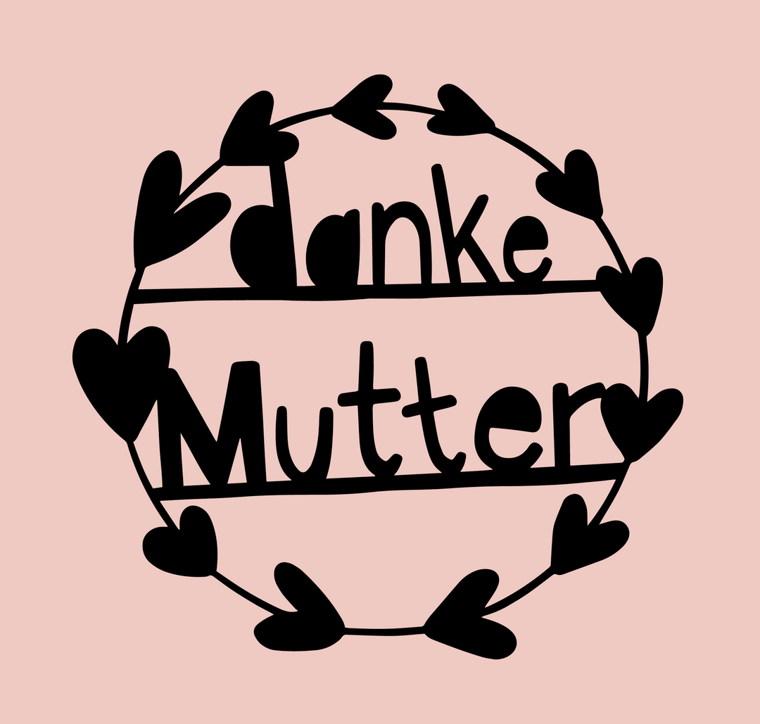 Digitale Vorlage Danke, Muttertag, Vatertag