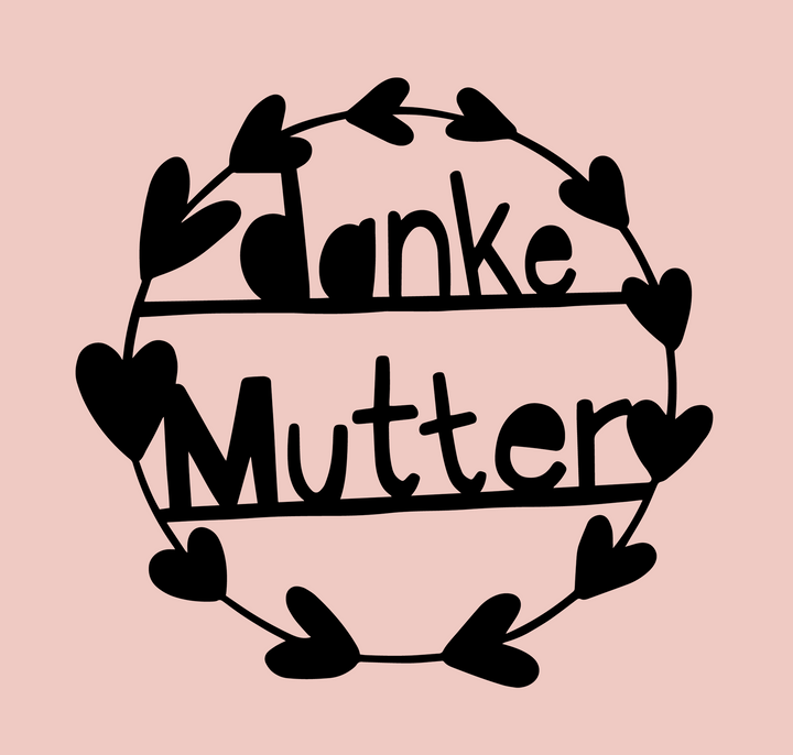 Digitale Vorlage Danke, Muttertag, Vatertag