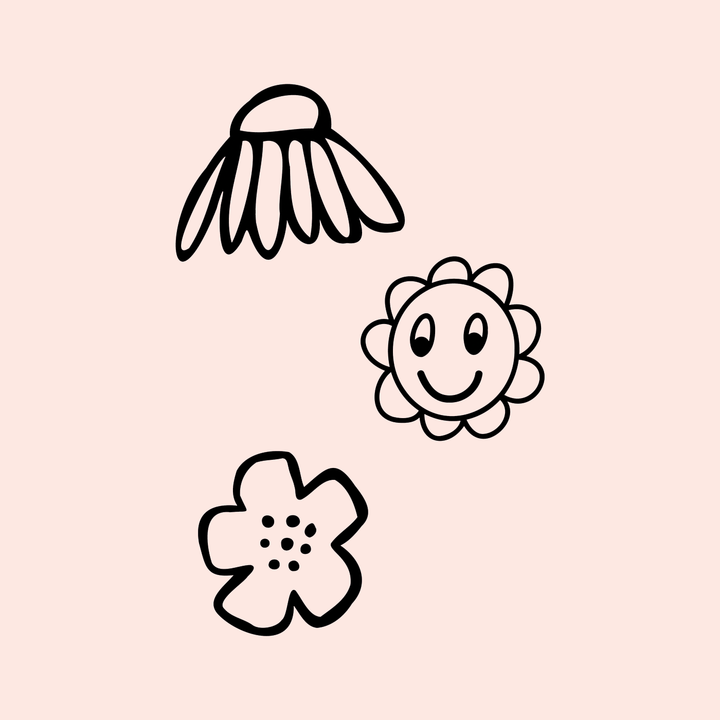 digitale Siebdruckvorlagen 3 Blumen