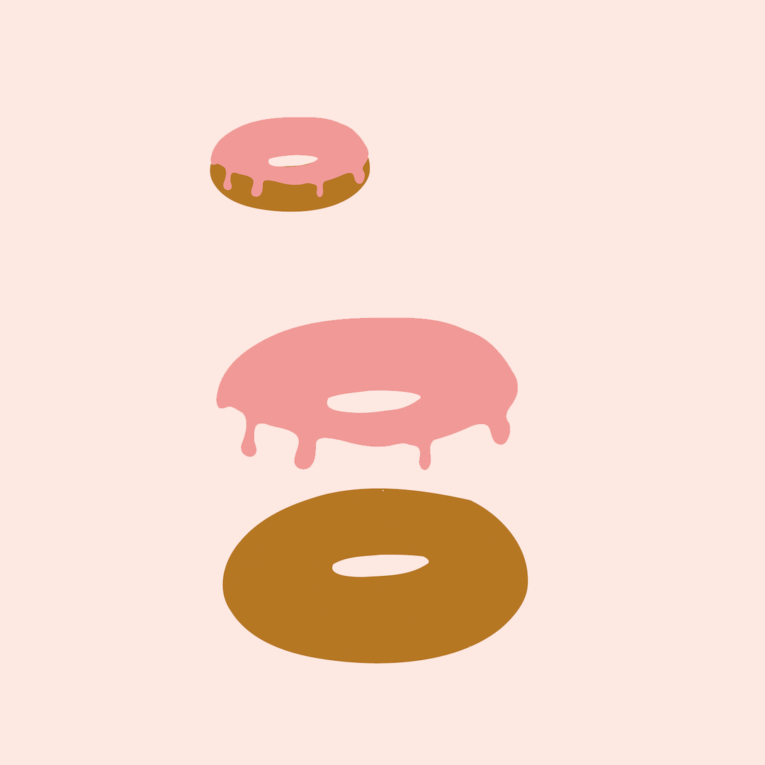 digitale Siebdruckvorlage Donut