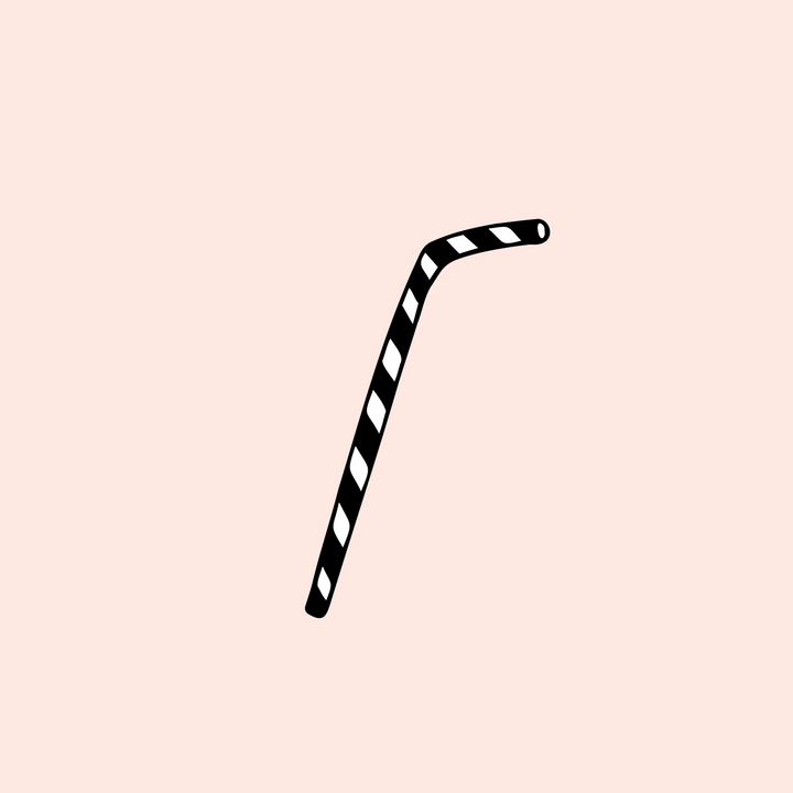 Digitale Vorlage Strohhalm