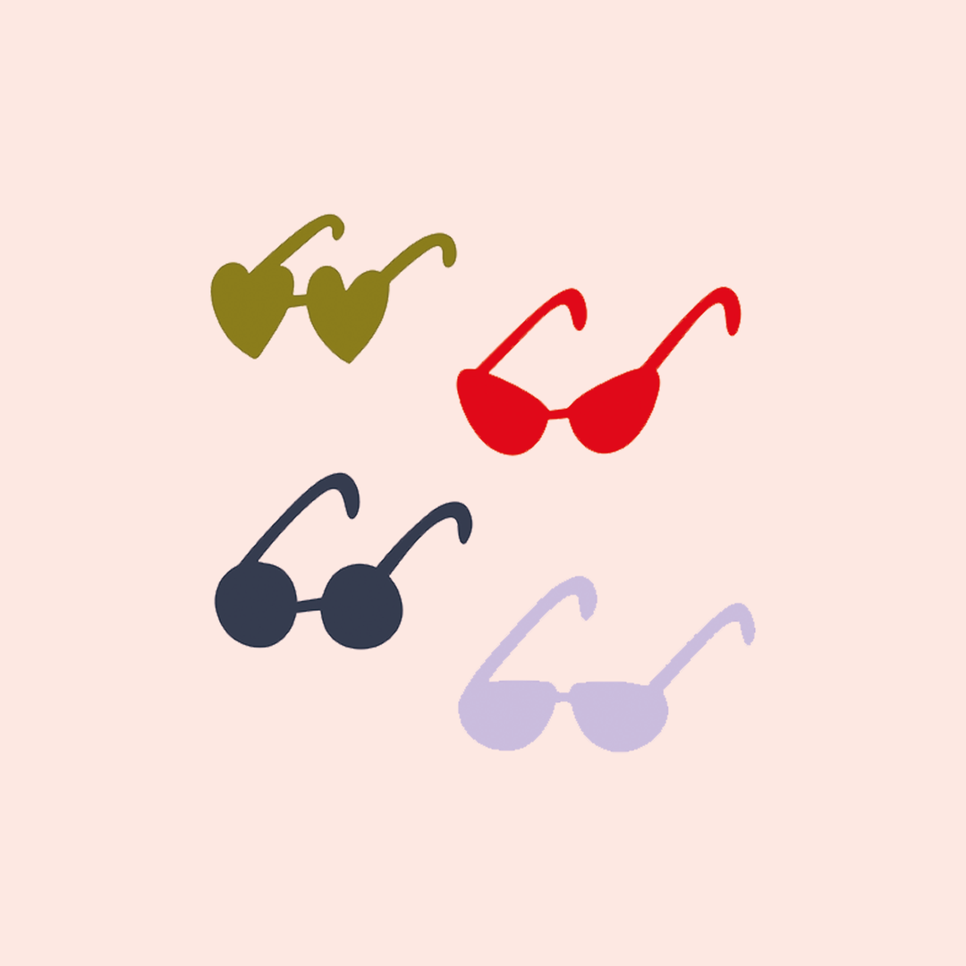 digitale Siebdruckvorlage Sonnenbrille