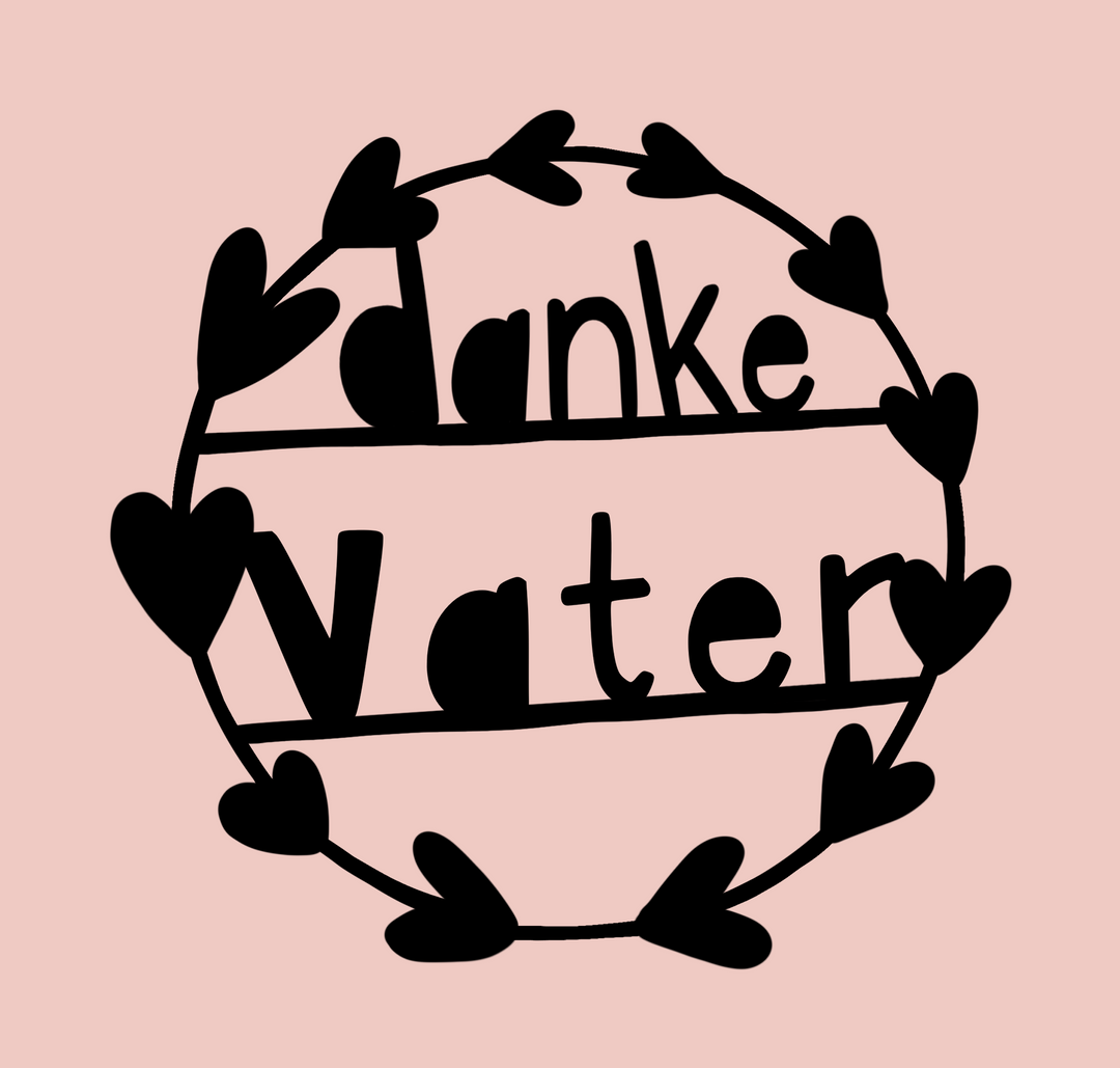 Digitale Vorlage Danke, Muttertag, Vatertag