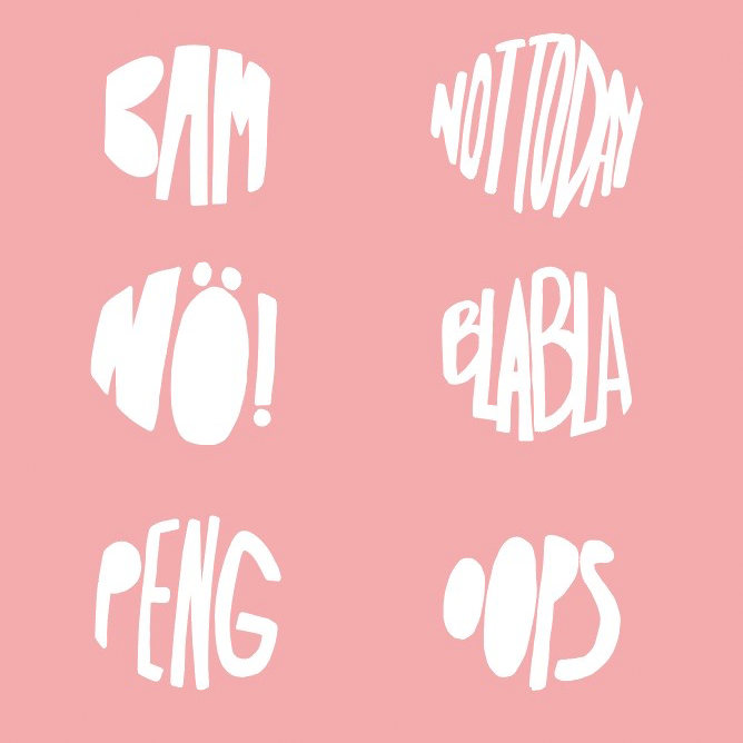 Digitale Vorlage Bubble Lips