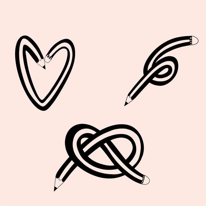 Digitale Vorlage Bleistifte