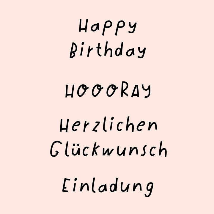 Geburtstag Typo
