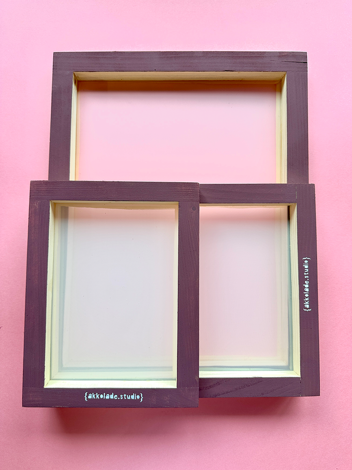 Siebdruckrahmen L für Textil- &amp; Papierdruck