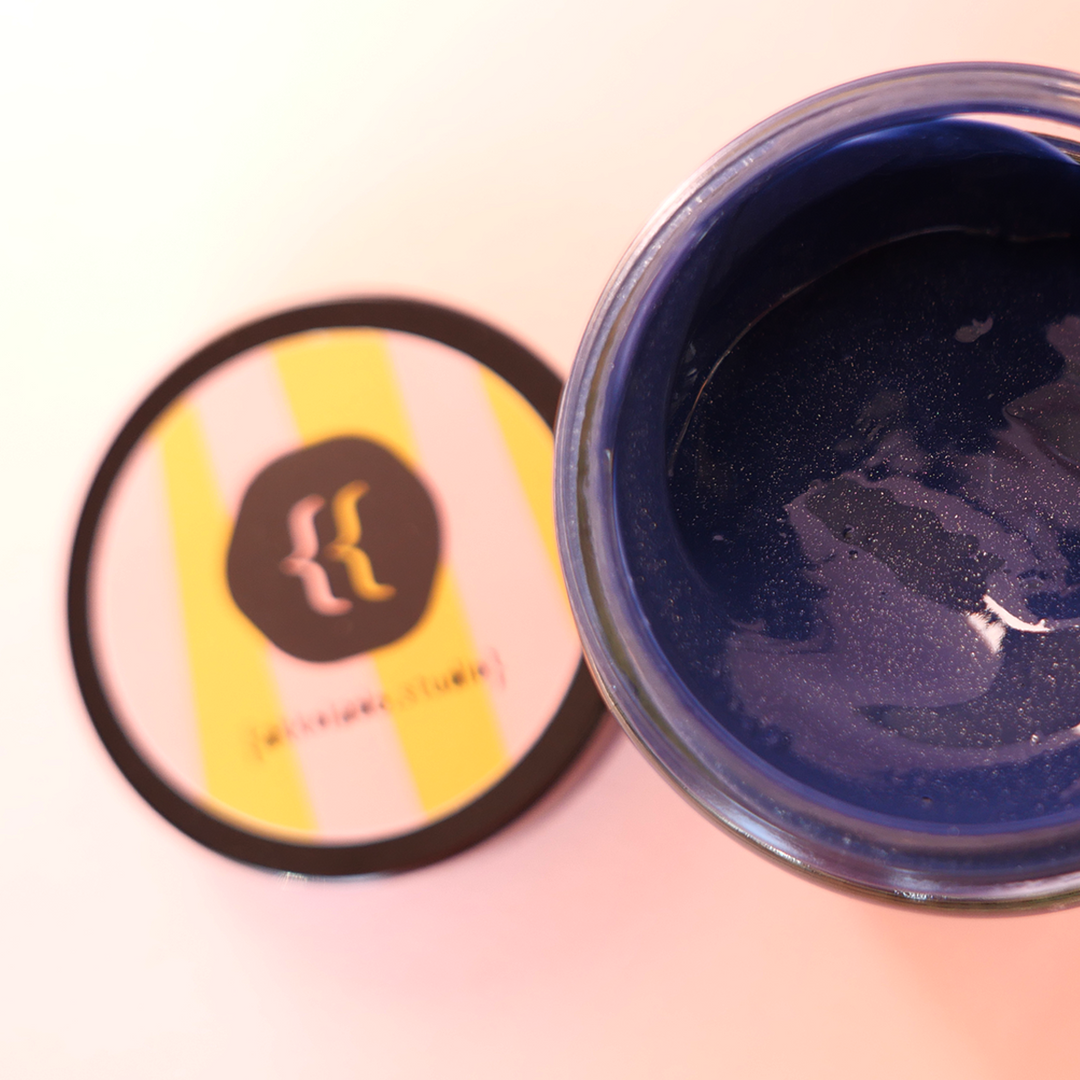 Blau Glitzer