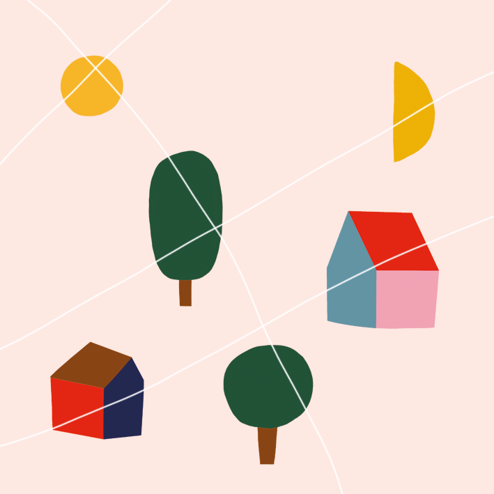 Digitale Vorlage Häuschen von ULM