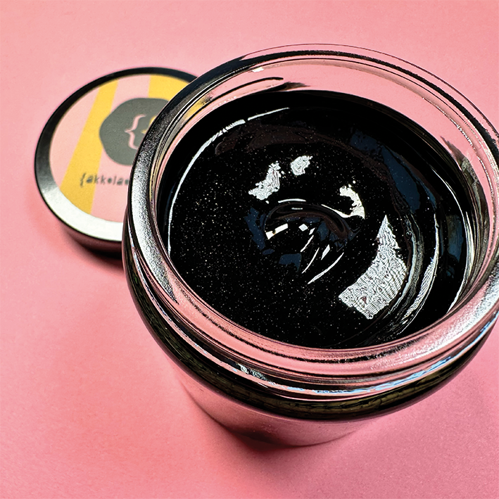 Schwarz Glitzer